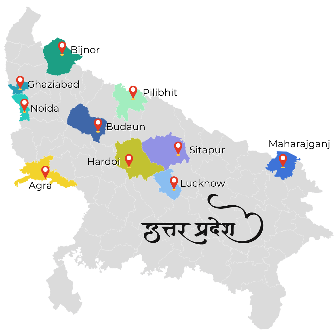 Training Centres of D-Pak Autotech Pinned on UP Map